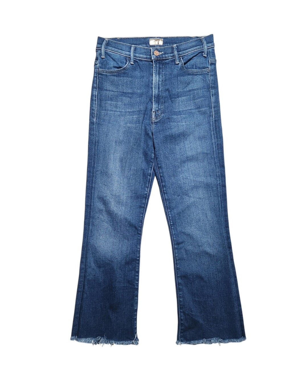 Mother Denim The Hustler Ankle Fray Home Movies Blue Women Size 27 High Rise